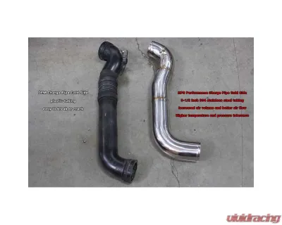 HPS Performance Black Intercooler Charge Pipe Kit for 2013-2016 Chevy GMC Duramax LML - 17-150WB