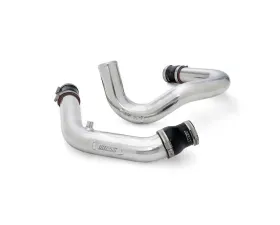 HPS Performance Intercooler Lower Hot Side/Cold Side Charge Pipe Kit for 2004-2005 Mazda Miata, Polished Aluminum