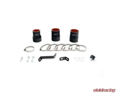 HPS Performance Intercooler Lower Hot Side/Cold Side Charge Pipe Kit Black for 2004-2005 Mazda Miata - 17-152WB