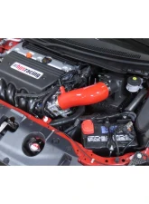 HPS Red High Temp Reinforced Silicone Post MAF Air Intake Hose Kit Honda Civic Si 2.4L 12-13                                     - 17838-RED - Image 2