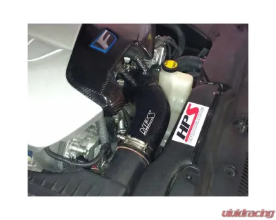 HPS Black Reinforced Silicone Post MAF Air Intake Hose Kit for Lexus 08-12 ISF V8 5.0L - 18521-BLK