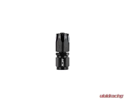 HPS Performance Black Aluminum Straight Angle Compression Double Swivel Hose End to -4 AN Female - 250-0004