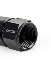 HPS Performance Black Aluminum Straight Angle Compression Double Swivel Hose End to -4 AN Female                                     - 250-0004 - Image 3