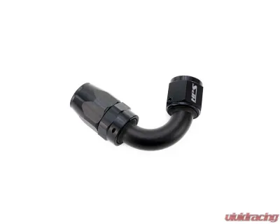 HPS Performance Black Aluminum 120 Degree Angle Compression Double Swivel Hose End to -16 AN Female - 250-1216