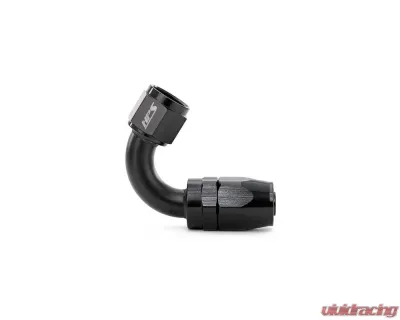 HPS Performance Black Aluminum 120 Degree Angle Compression Double Swivel Hose End to -16 AN Female - 250-1216
