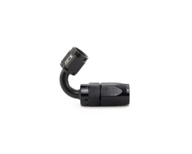 HPS Performance Black Aluminum 120 Degree Angle Compression Double Swivel Hose End to -4 AN Female