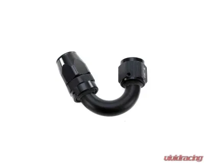 HPS Performance Black Aluminum 150 Degree Angle Compression Double Swivel Hose End to -16 AN Female - 250-1516