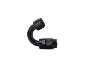HPS Performance Black Aluminum 150 Degree Angle Compression Double Swivel Hose End to -10 AN Female
