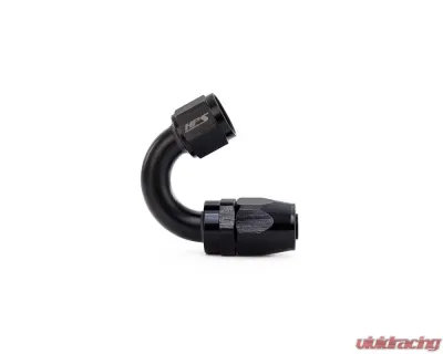 HPS Performance Black Aluminum 150 Degree Angle Compression Double Swivel Hose End to -16 AN Female - 250-1516