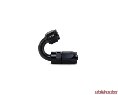 HPS Performance Black Aluminum 150 Degree Angle Compression Double Swivel Hose End to -4 AN Female - 250-1504