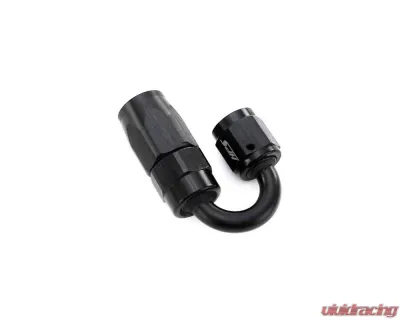 HPS Performance Black Aluminum 180 Degree Angle Compression Double Swivel Hose End to -8 AN Female - 250-1808