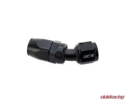 HPS Performance Black Aluminum 30 Degree Angle Compression Double Swivel Hose End to -12 AN Female 250-3012 - 250-3012
