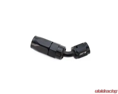 HPS Performance Black Aluminum 45 Degree Angle Compression Double Swivel Hose End to -8 AN Female - 250-4508