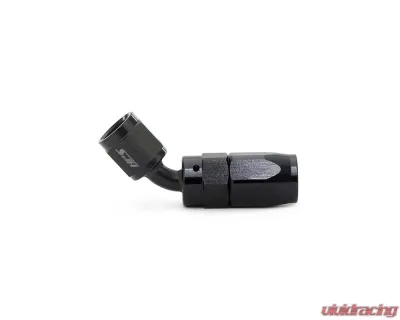 HPS Performance Black Aluminum 45 Degree Angle Compression Double Swivel Hose End to -8 AN Female - 250-4508