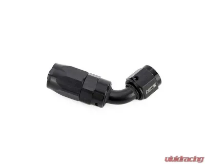 HPS Performance Black Aluminum 60 Degree Angle Compression Double Swivel Hose End to -8 AN Female - 250-6008