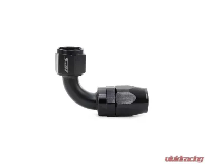 HPS Performance Black Aluminum 90 Degree Angle Compression Double Swivel Hose End to -12 AN Female - 250-9012