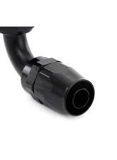 HPS Performance Black Aluminum 150 Degree Angle Compression Double Swivel Hose End to -4 AN Female                                     - 250-1504 - Image 3