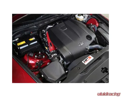 HPS Red Shortram Post MAF Air Intake Pipe for 14-16 Lexus IS250 2.5L V6 F-Sport - 27-559R