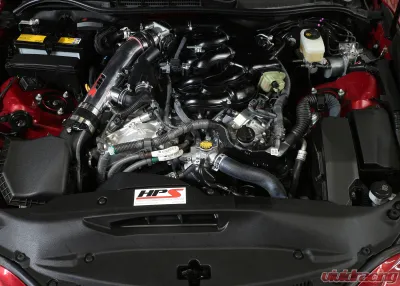 HPS Performance Products Black Shortram Air Intake Pipe for 14-16 Lexus IS250 2.5L V6 - 27-559WB