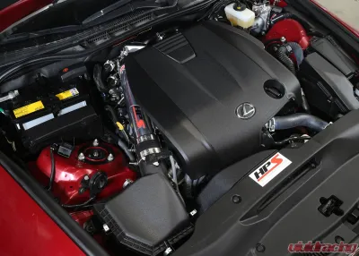 HPS Performance Products Black Shortram Air Intake Pipe for 14-16 Lexus IS250 2.5L V6 - 27-559WB