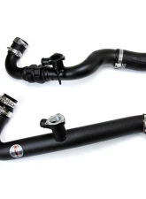 HPS Black Intercooler Hot Charge Pipe and Cold Side with Blue Hoses 15-17 Ford Mustang Ecoboost 2.3L Turbo                                     - 17-102WB - Image 4