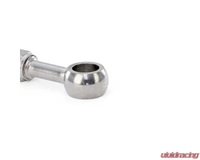 HPS Performance Stainless Steel Straight Angle Compression Teflon Hose End to -3 AN Female w/ PTFE Hose 10mm Banjo - 350-0003SSB