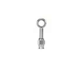HPS Performance Stainless Steel Straight Angle Compression Teflon Hose End to -3 AN Female w/ PTFE Hose 10mm Banjo