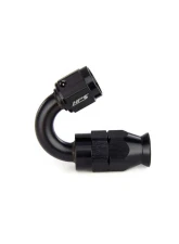 HPS Performance Stainless Steel Reinforced PTFE Hose Black Aluminum 150 Degree Angle Compression Teflon Hose End to -4 AN Female                                     - 350-1504 - Image 4