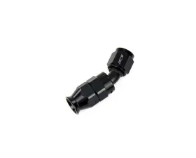HPS Performance Products HPS PTFE Hose End Fitting -10 AN 30 Degree Aluminum Black