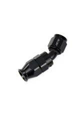 HPS Performance Stainless Steel Reinforced PTFE Hose Black Aluminum 30 Degree Angle Compression Teflon Hose End to -3 AN Female                                     - 350-3003 - Image 2