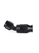 HPS Performance Stainless Steel Reinforced PTFE Hose Black Aluminum 30 Degree Angle Compression Teflon Hose End to -3 AN Female                                     - 350-3003 - Image 4