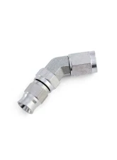 HPS Performance PTFE Hose Stainless Steel 45 Degree Angle Compression Teflon Hose End to -3 AN Female                                     - 350-4503SS - Image 2