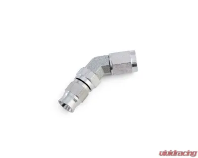 HPS Performance PTFE Hose Stainless Steel 45 Degree Angle Compression Teflon Hose End to -3 AN Female - 350-4503SS