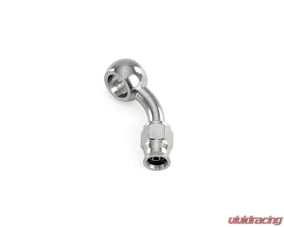HPS Performance Stainless Steel 45 Degree Angle Compression Teflon Hose End to -3 AN Female w/ PTFE Hose 10mm Banjo - 350-4503SSB