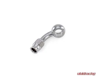 HPS Performance Stainless Steel 45 Degree Angle Compression Teflon Hose End to -3 AN Female w/ PTFE Hose 10mm Banjo - 350-4503SSB