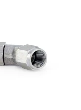 HPS Performance PTFE Hose Stainless Steel 45 Degree Angle Compression Teflon Hose End to -3 AN Female                                     - 350-4503SS - Image 4