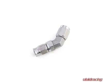 HPS Performance PTFE Hose Stainless Steel 45 Degree Angle Compression Teflon Hose End to -3 AN Female - 350-4503SS