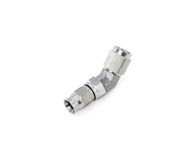 HPS Performance PTFE Hose Stainless Steel 45 Degree Angle Compression Teflon Hose End to -3 AN Female