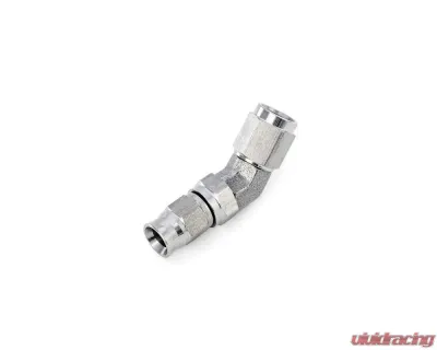 HPS Performance PTFE Hose Stainless Steel 45 Degree Angle Compression Teflon Hose End to -3 AN Female - 350-4503SS