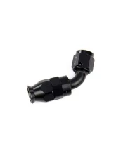 HPS Performance Stainless Steel Reinforced PTFE Hose Black Aluminum 60 Degree Angle Compression Teflon Hose End to -6 AN Female                                     - 350-6006 - Image 2