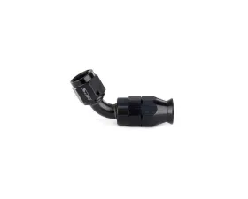 HPS Performance Stainless Steel Reinforced PTFE Hose Black Aluminum 60 Degree Angle Compression Teflon Hose End to -3 AN Female