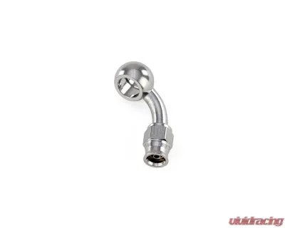 HPS Performance Stainless Steel 75 Degree Angle Compression Teflon Hose End to -3 AN Female w/ PTFE Hose 10mm Banjo - 350-7503SSB