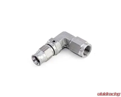 HPS Performance PTFE Hose Stainless Steel 90 Degree Angle Compression Teflon Hose End to -3 AN Female - 350-9003SS