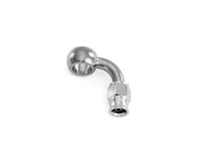 HPS Performance Stainless Steel 90 Degree Angle Compression Teflon Hose End to -3 AN Female w/ PTFE Hose 10mm Banjo
