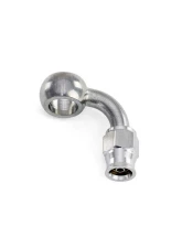 HPS Performance Stainless Steel 90 Degree Angle Compression Teflon Hose End to -3 AN Female w/ PTFE Hose 10mm Banjo                                     - 350-9003SSB - Image 3