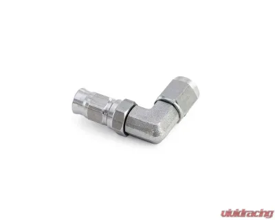 HPS Performance PTFE Hose Stainless Steel 90 Degree Angle Compression Teflon Hose End to -3 AN Female - 350-9003SS