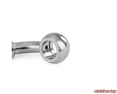 HPS Performance Stainless Steel 90 Degree Angle Compression Teflon Hose End to -3 AN Female w/ PTFE Hose 10mm Banjo - 350-9003SSB