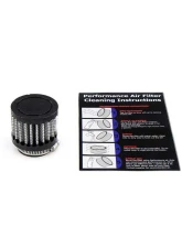 HPS Performance Crankcase Vent Air Filter Breather 1 Inch ID, 2 Inch Length, Oiled Cotton                                     - HPS-4330 - Image 2