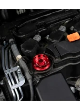 HPS Performance Red Billet Aluminum Oil Cap Mazda 1974-2013                                     - 5269-107R - Image 5