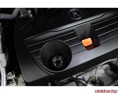 HPS Performance Black Billet Aluminum Oil Cap Acura | Honda | Infiniti 1986-2026 - 5269-104WB